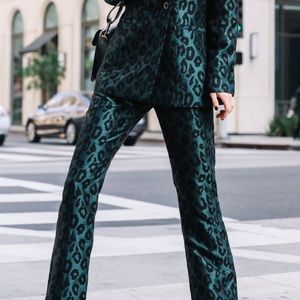 ANINE BING Leopard Cindy Trousers
